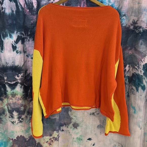 NWOT Sunrise Raw Edge Top: Horizon - Arthur - Picture 3 of 7